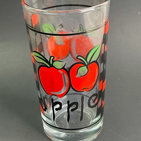 Vtg KIG Fruit Juice 4 Glass Set 6" 6oz - Picture 10 of 10